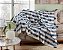 XALE PARA SOFA BOUCLE KENIA 1,40 m X 1,80 m BEGE E AZUL JOLITEX - Imagem 1