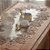 CAMINHO DE MESA RENDADO 100% PES VENEZA 0,40X0,90CM MESCLADO BRANCO E CINZA - Imagem 1