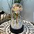 ENFEITE CUPULA COM FLOR CINTILANTE E BOLINHAS + LED 14cm x 8,5 cm - Imagem 2