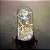 ENFEITE CUPULA COM FLOR CINTILANTE E BOLINHAS + LED 14cm x 8,5 cm - Imagem 6