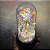 ENFEITE CUPULA COM FLOR CINTILANTE E BOLINHAS + LED 14cm x 8,5 cm - Imagem 5
