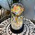 ENFEITE CUPULA COM FLOR CINTILANTE E BOLINHAS + LED 14cm x 8,5 cm - Imagem 4