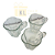 Conjunto 3 Xícaras de Vidro Transparente Flower 205ml – Design Clássico e Resistente - Imagem 3
