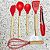 Kit Utensílios de Cozinha Silicone com Madeira 7 Peças – Concha, Colher, Espátula, Fouet, Pão Duro, Pegador e Suporte - Imagem 6