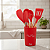 Kit Utensílios de Cozinha Silicone com Madeira 7 Peças – Concha, Colher, Espátula, Fouet, Pão Duro, Pegador e Suporte - Imagem 3