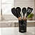 Kit Utensílios de Cozinha Silicone com Madeira 7 Peças – Concha, Colher, Espátula, Fouet, Pão Duro, Pegador e Suporte - Imagem 2
