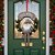Guirlanda de Natal Sisal Feliz Natal 40x28cm Papai Noel / Boneco de Neve Xadrez Enfeite de Porta Decoração Natalina - Imagem 1