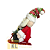 Papai Noel de Trenó 33cm Decoração de Natal em Feltro Enfeite Natalino para Sala e Estante - Imagem 5