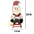 Papai Noel de Trenó 33cm Decoração de Natal em Feltro Enfeite Natalino para Sala e Estante - Imagem 7