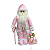 Boneco Papai Noel Rosa em Pé 65cm de Pelúcia – Decoração de Natal Luxo Charmosa e Sofisticada - Imagem 8