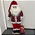 Papai Noel em Pé 65cm de Pelúcia Xadrez – Decoração de Natal Artesanal Tradicional e Elegante - Imagem 3