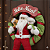 Guirlanda aro 30cm com Papai Noel + Rena + Boneco de Neve Pelúcia- Decoração Natal Luxo - Imagem 3