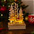 ENFEITE DE NATAL PAPAI NOEL E TRENO COM LED 11X16X5CM MDF - Imagem 1
