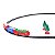 Trem Locomotiva Natalina 17 Peças 67x85cm – Fartex Presente Natal Enfeite - Imagem 3