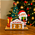 Calendário Natalino em MDF 15x14cm – Modelo Mesa com Papai Noel e Árvore de Natal Presente Enfeite - Imagem 1