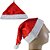 Touca de Papai Noel Cetim 40,5x30,5cm | Gorro Natal Vermelho e Branco | Acessório Natalino Festa - Imagem 1