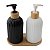 KIT BANHEIRO 3 PECAS VIDRO E BAMBU 19 CM X 9 CM X 21,5 CM - Imagem 2