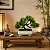 ENFEITE FLOR ARTIFICIAL BONSAI VASO DE PLASTICO JARDINEIRA - Imagem 3