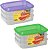 PORTA FRIOS DE PLASTICO TRIPLO COM TAMPA 21X10,5CM -  COLORS - Imagem 2