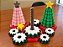 Árvore De Natal Infantil 17cm Monta E Desmonta Brinquedo Verde E Branco - Imagem 2