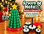 Árvore De Natal Infantil 17cm Monta E Desmonta Brinquedo Verde E Branco - Imagem 3