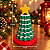 Árvore De Natal Infantil 17cm Monta E Desmonta Brinquedo Verde E Branco - Imagem 4