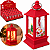 Vela Decorativa Eletrônica de LED Lamparina Papai Noel 9 cm - Imagem 3