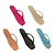 Kit 12 Pares Chinelo Feminino Santa Lolla Bico Quadrado Sandalia de dedo Atacado - Imagem 6