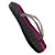 Kit 12 Pares Chinelo Feminino Havaianas Luxo Glitter Bico Quadrado Sandalia de dedo Atacado - Imagem 4