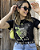 Blusa T-Shirt Tamanho Tipo P Sever Estampas Leopard - Imagem 3