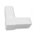 Conector L Branco (20 mm) - pacote com 10 unidades - Imagem 1