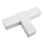 Conector T Branco (20 mm) - pacote com 10 unidades - Imagem 1