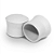 Ponteiras de Plástico para Banner - Kit com 100 Unidades | 5/8 (16 mm) e 3/4 (19 mm) - Imagem 2