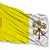 Bandeira do Vaticano - Impressão Sublimática em Tecido Poliéster | Linha Cristianismo - Imagem 1