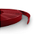 Perfil Trim 1/2'' (13 mm) Vermelho - Acetato com Alma de Alumínio | Rolo de 25 Mts. - Imagem 1