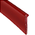 Perfil Trim 1/2'' (13 mm) Vermelho - Acetato com Alma de Alumínio | Rolo de 25 Mts. - Imagem 2