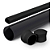 Kit Banner de 60 cm | 50 Barras de Perfil C 5/8", 50 Baguetes e 100 Ponteiras - Preto & Branco - Imagem 1