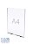 Display De Parede Acrílico  A4 - Quadro De Aviso - Imagem 1