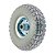 RODA PU AJAX 3.50-4 EIXO 7/8" ROL. ROLETE - Imagem 1