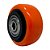 RODA PVC LARANJA 2 POL 50KG P/ RODÍZIO - Imagem 1
