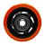 RODA PVC LARANJA 3 POL 80KG P/ RODÍZIO - Imagem 1