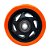RODA PVC LARANJA 4 POL 100KG P/ RODÍZIO - Imagem 1