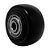 RODA PVC PRETO 1.5/8 POL 40KG P/ RODÍZIO - Imagem 1