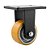RODÍZIO RODA FIXO POLIURETANO FERRO LARANJA 4" 101MM 400KG - Imagem 1