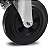 RODÍZIO RODA GIRATÓRIO NYLON AÇO ZINCADO 1" 25MM 10KG - Imagem 2