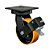 Roda Rodízio Giratório Freio 8" PU Moldado GMX82 PE FP 900kg - Imagem 1
