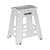 BANQUETA PLÁSTICA DOBRÁVEL BRANCA VONDER 150KG ALTURA 450MM - Imagem 1
