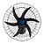 VENTILADOR DE PAREDE OSCILANTE VENTISOL 127V~/220V~ PRETO - Imagem 1