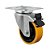 RODÍZIO RODA GIRATÓRIO FREIO 3" PU MOLDADO GL 312 PN G 170KG - Imagem 1