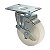 RODA RODÍZIO GIRATÓRIO FREIO NYLON 4 POLEGAD 100MM 90KG - Imagem 1